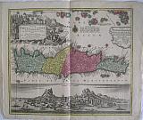 The island of Crete and the adjacent islands of the Aegean with the new island of Santorini ...